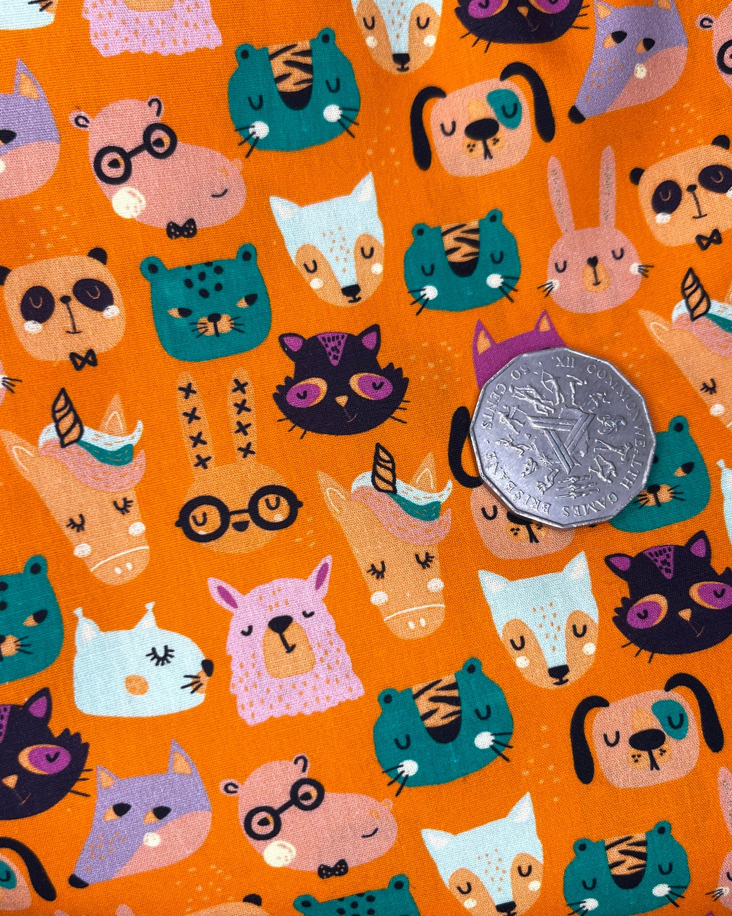 Fun Animals on Orange