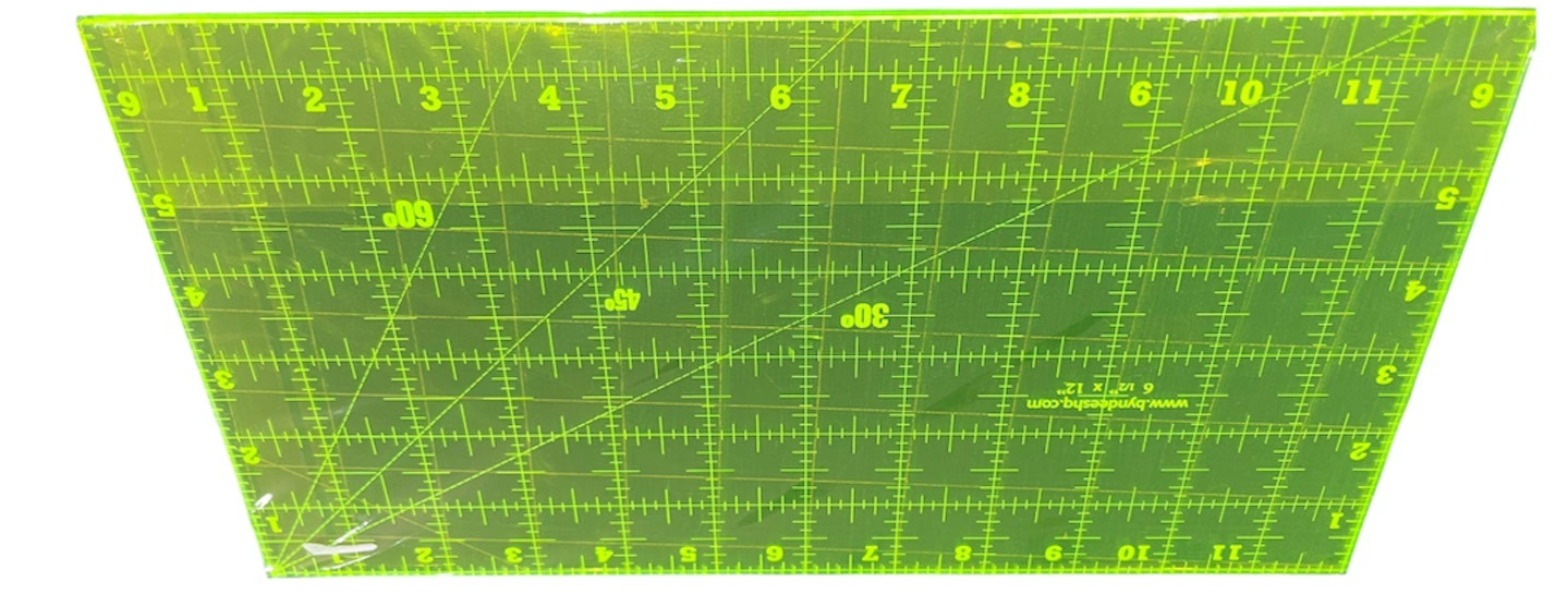 6.5" x 12" Square Ruler