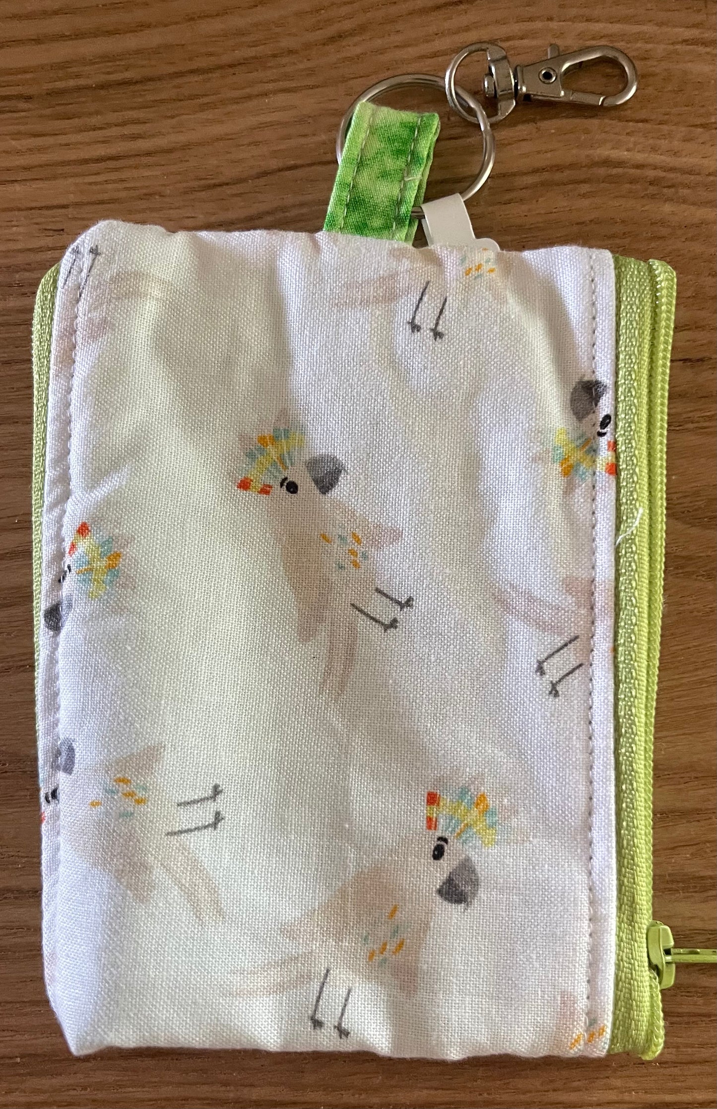 2 Pocket Zipper Keychain Purse - Bears, Dogs & Cockatoo’s