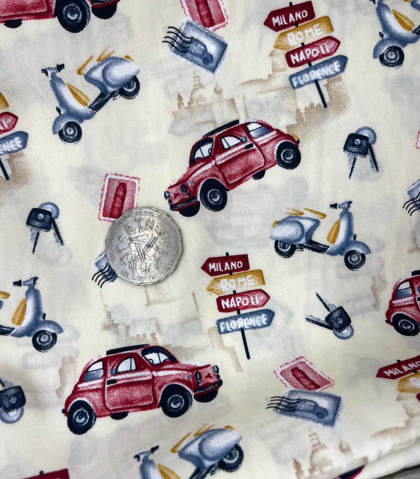 Italian Cars and Bikes on Cream