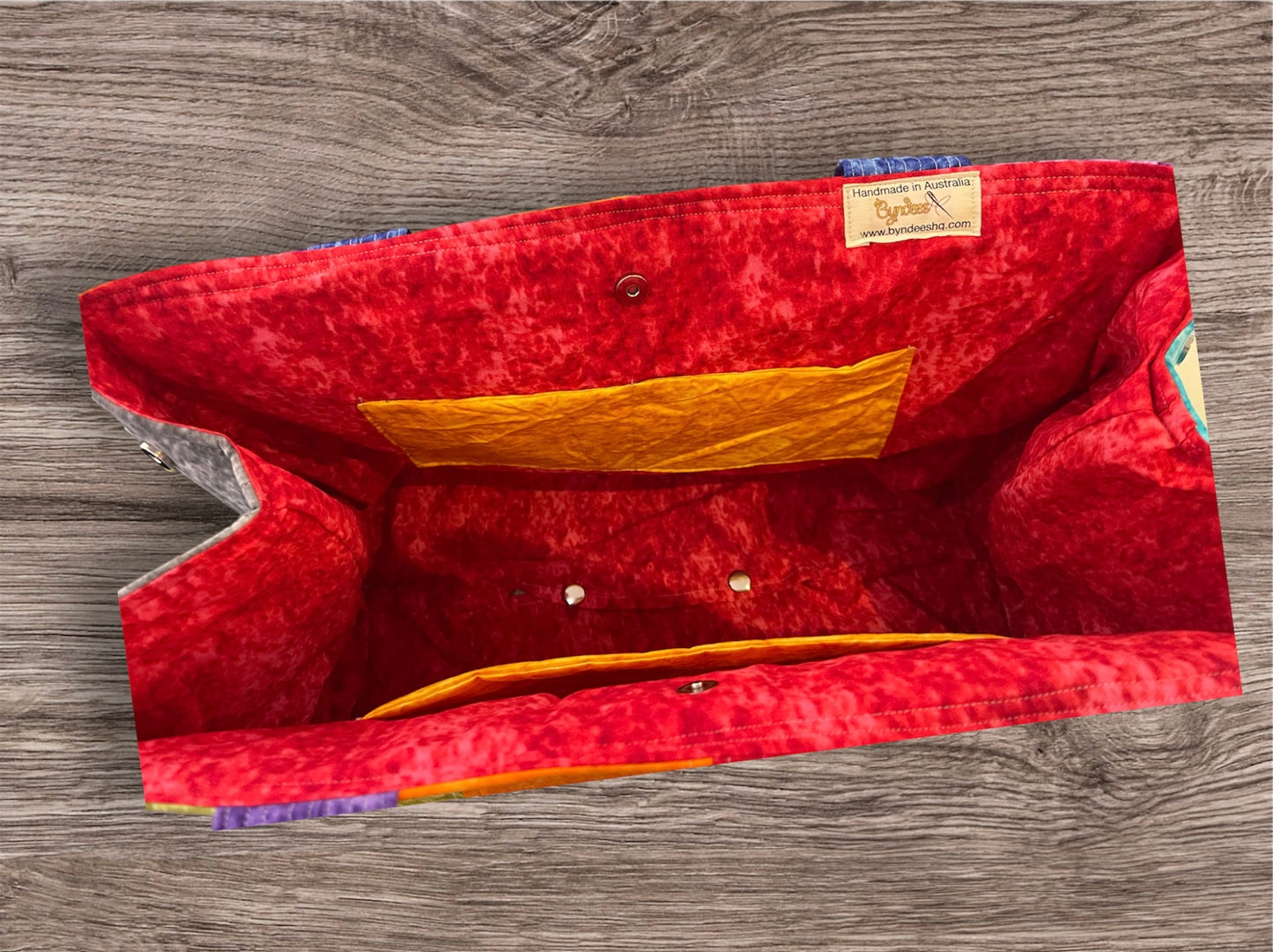 Envy Bag - Marble with Red Lining