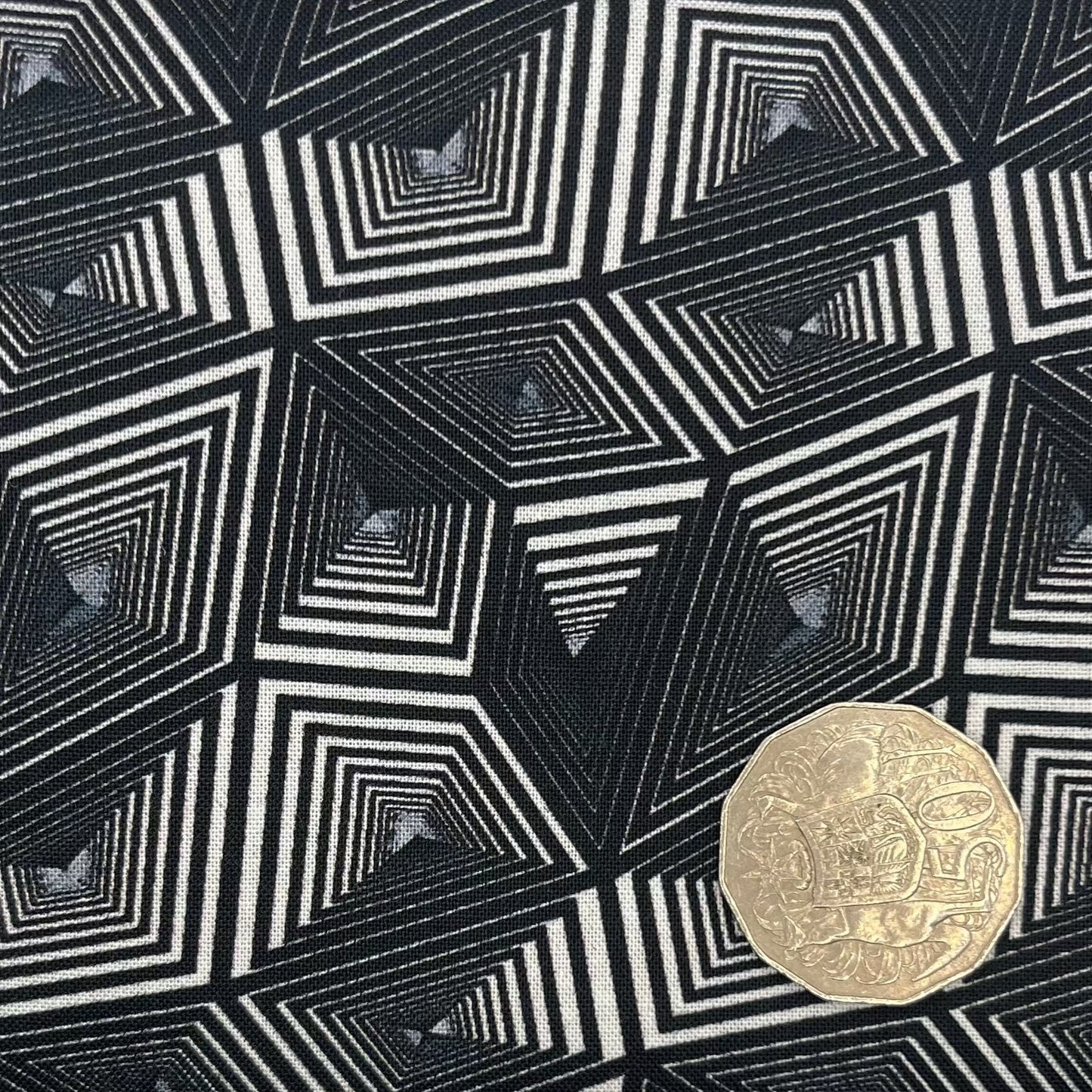 Black & White Geometric Triangle