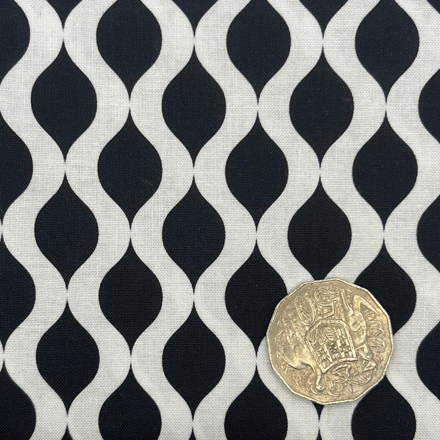 Black & White Waves Print