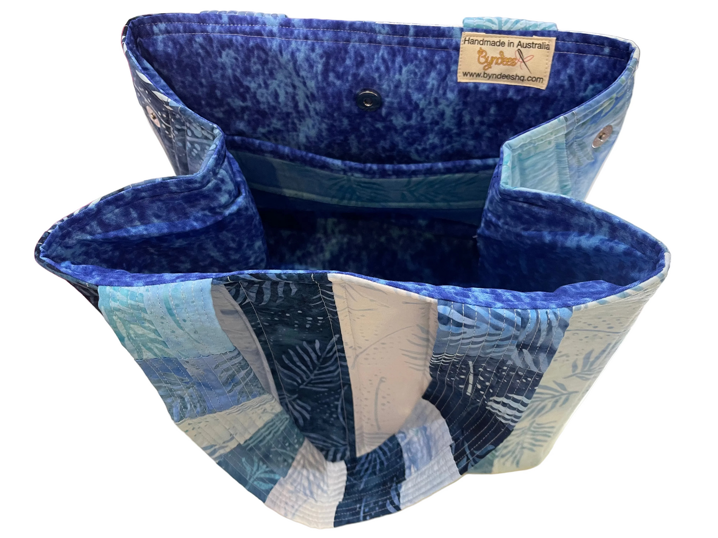 Totally Fun Bag - Blue Tones with Blue Lining