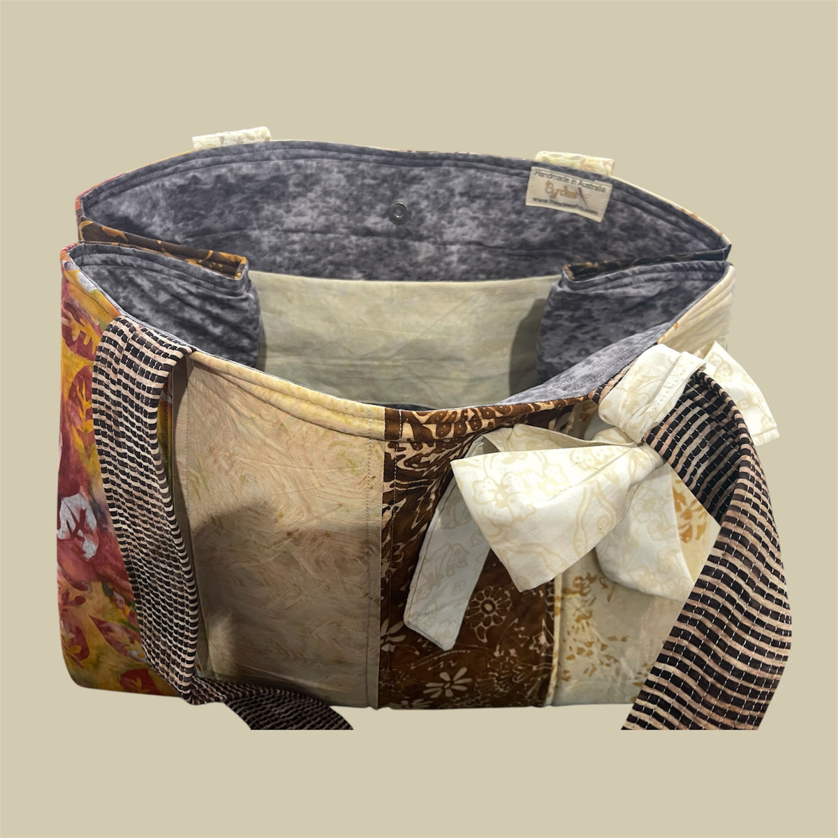 Envy Bag - Earth Tones with Grey Lining