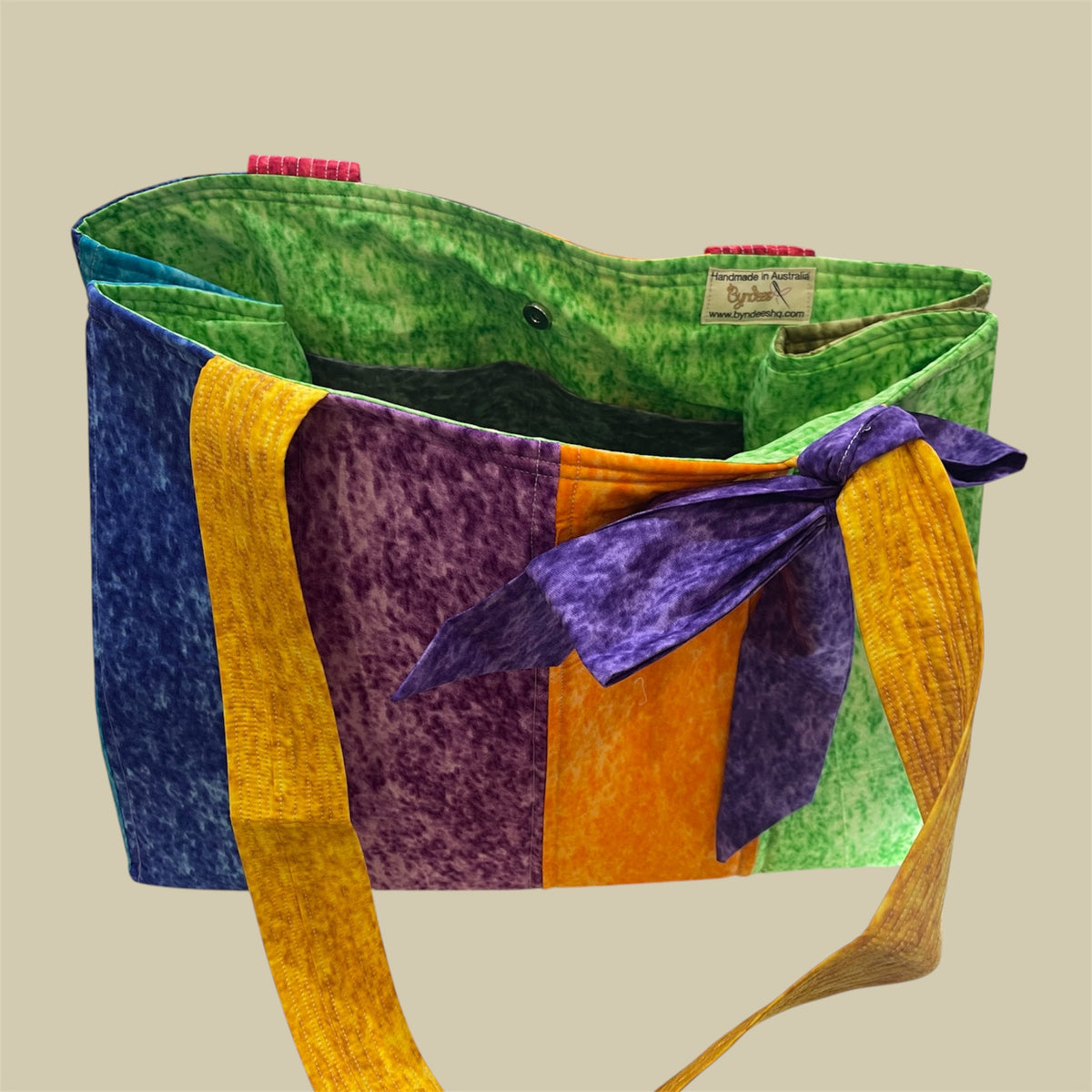 Envy Bag - Marble with Green Lining