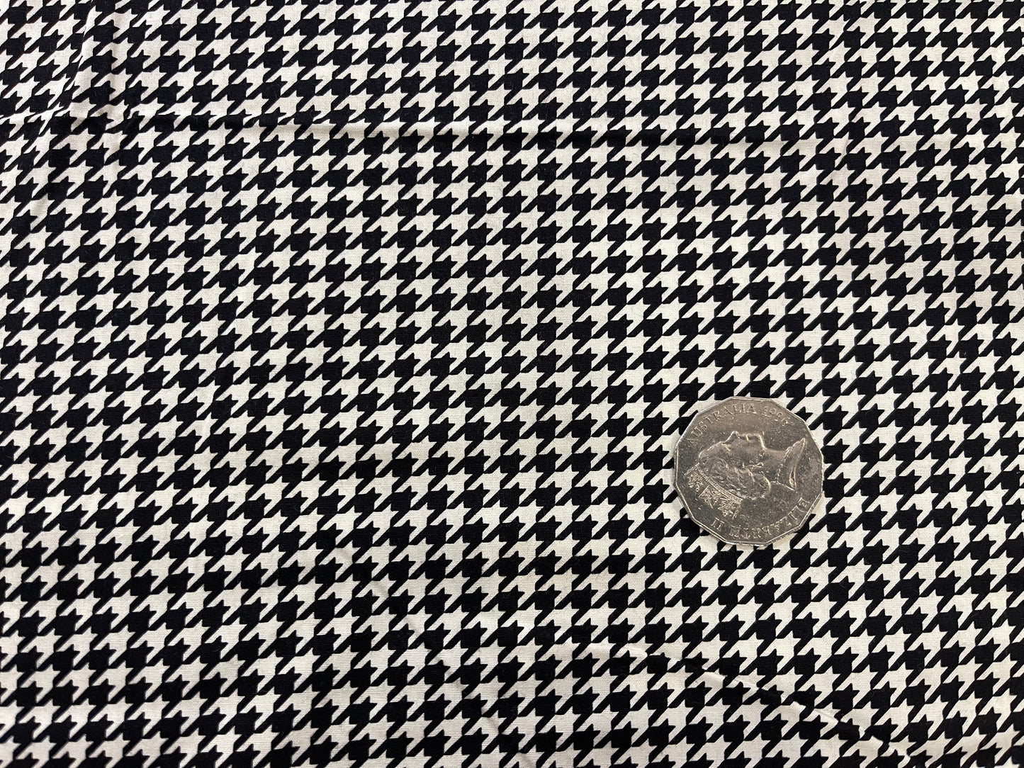 Black & White Herringbone Pattern