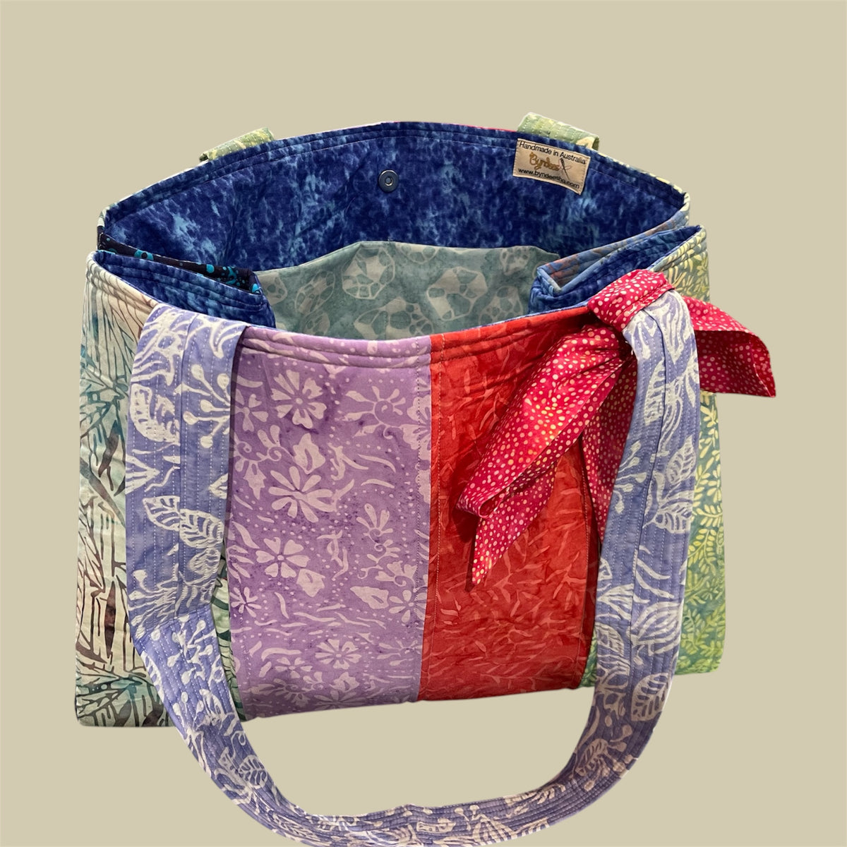 Envy Bag - Pastel Tones with Blue Lining