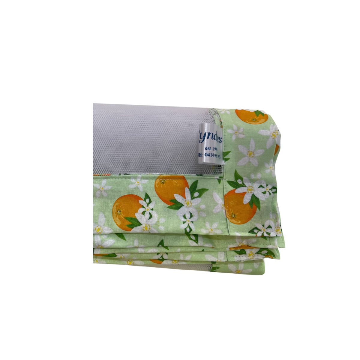 Food Net Cover - Oranges on Green