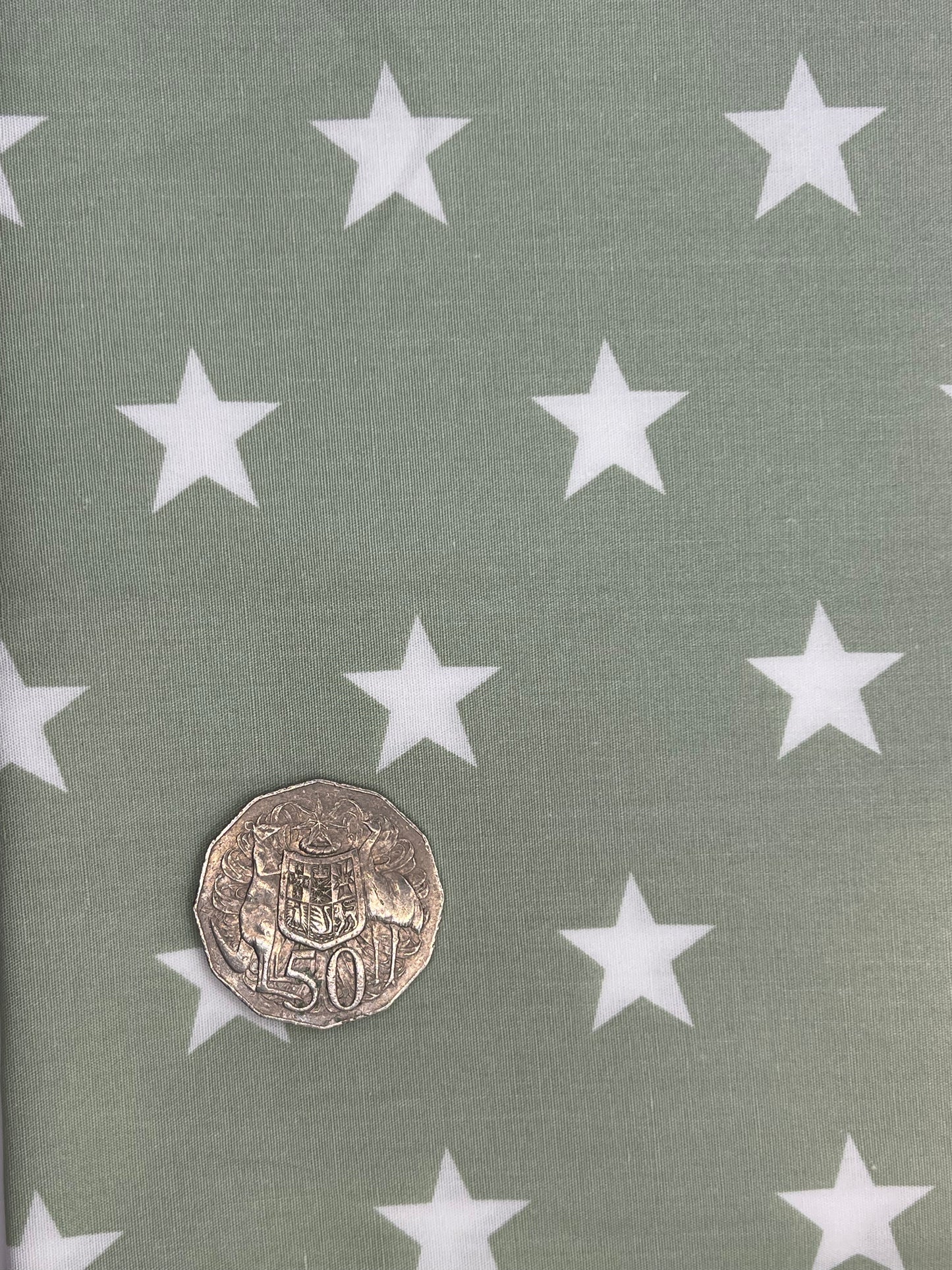 White Stars on Green