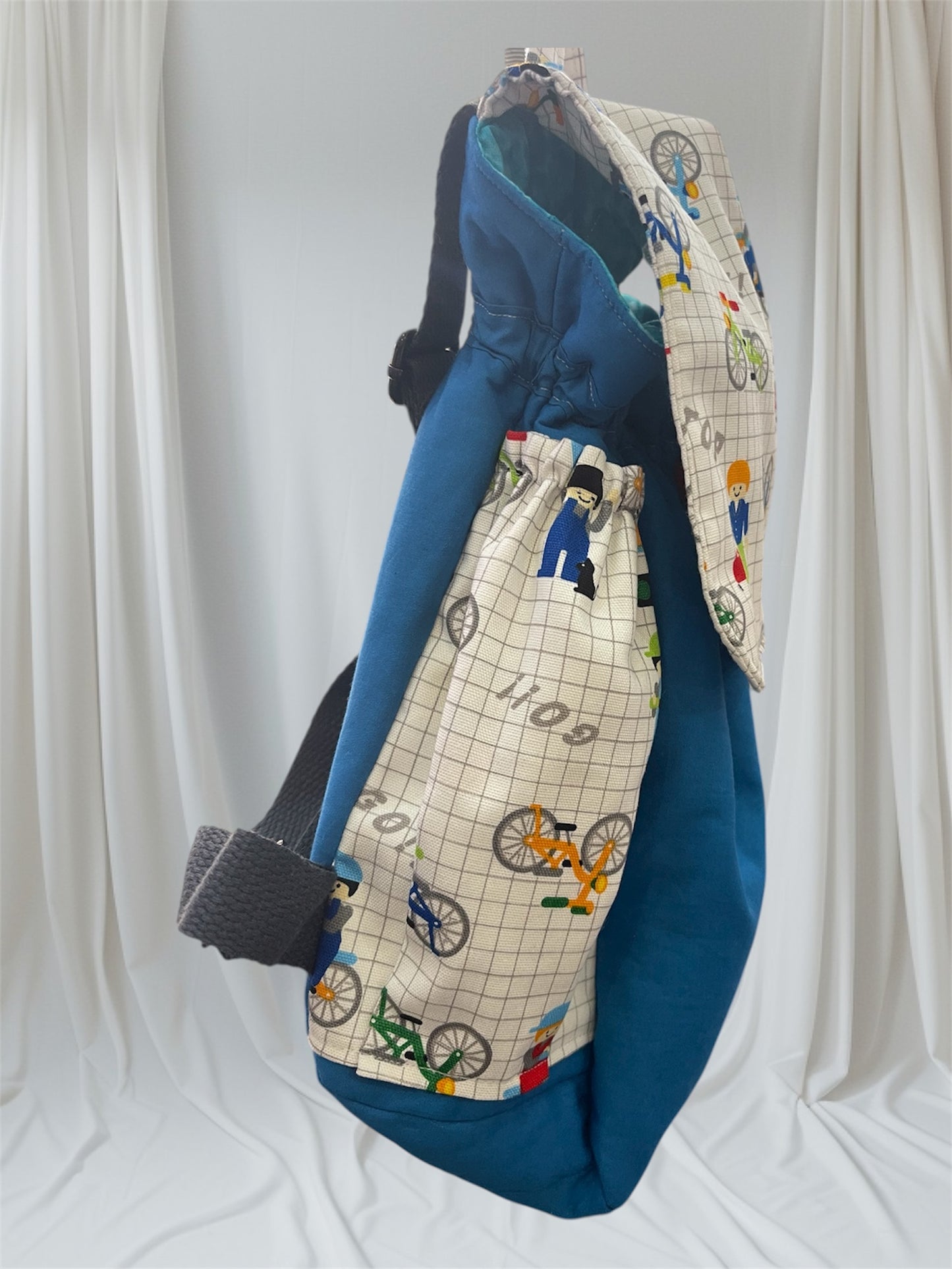 Toddler’s Backpack - Pushbikes with Blue