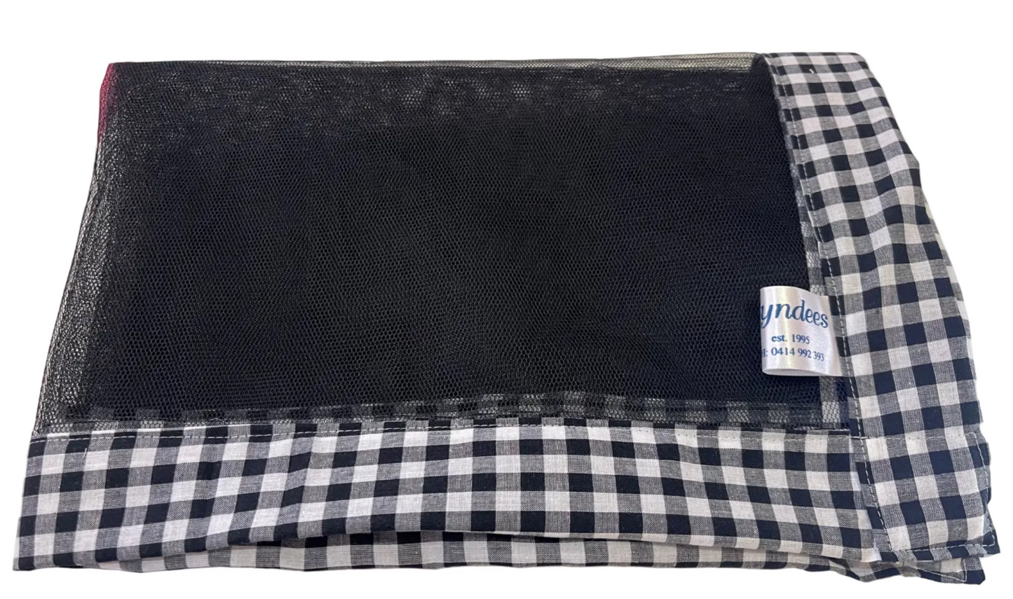 Food Net Cover - Black Check