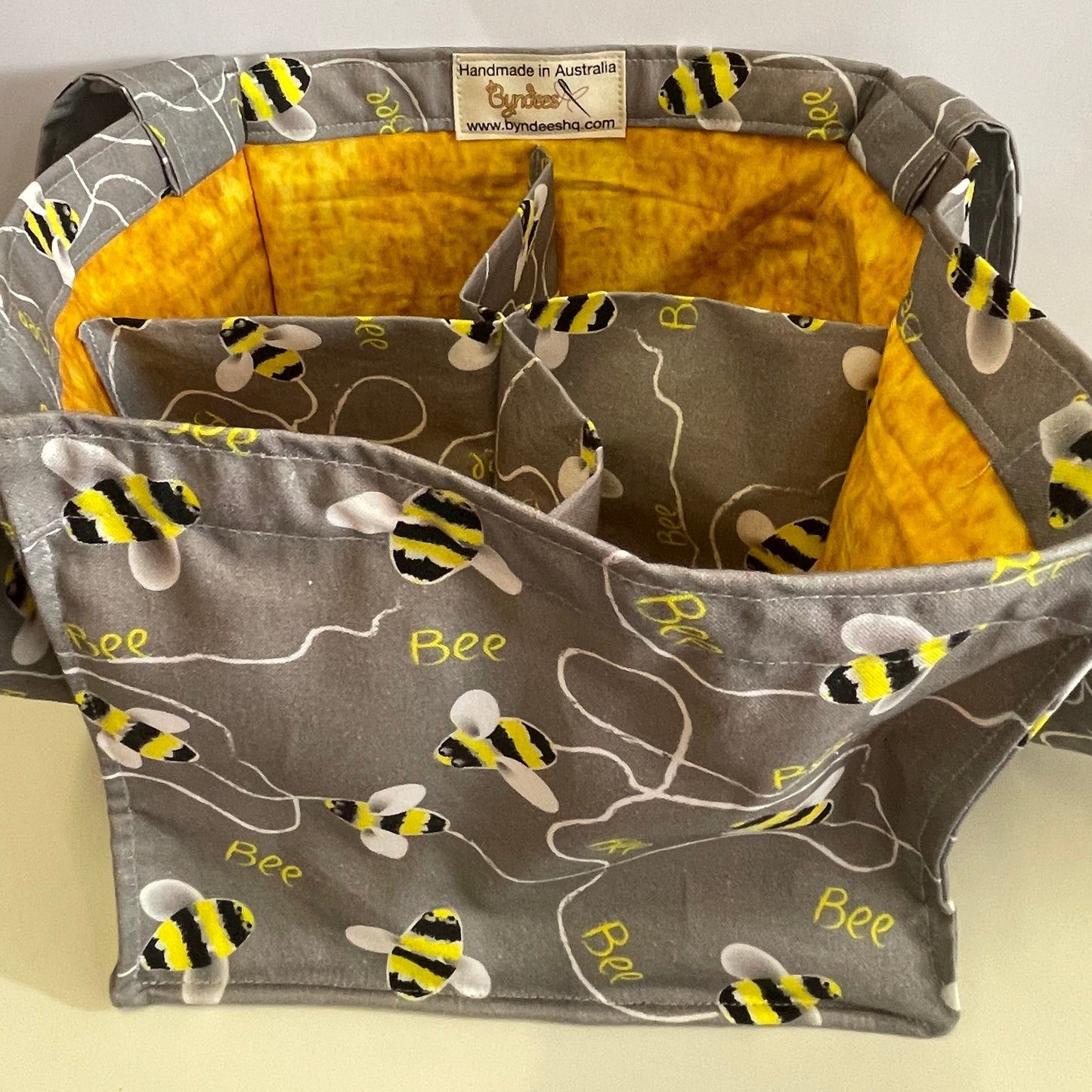 4 Cup Coffee Cup Caddy - Bee