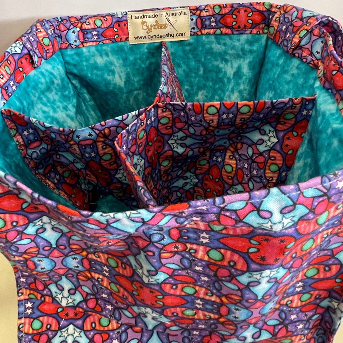 4 Cup Coffee Cup Caddy - Purple Swirls