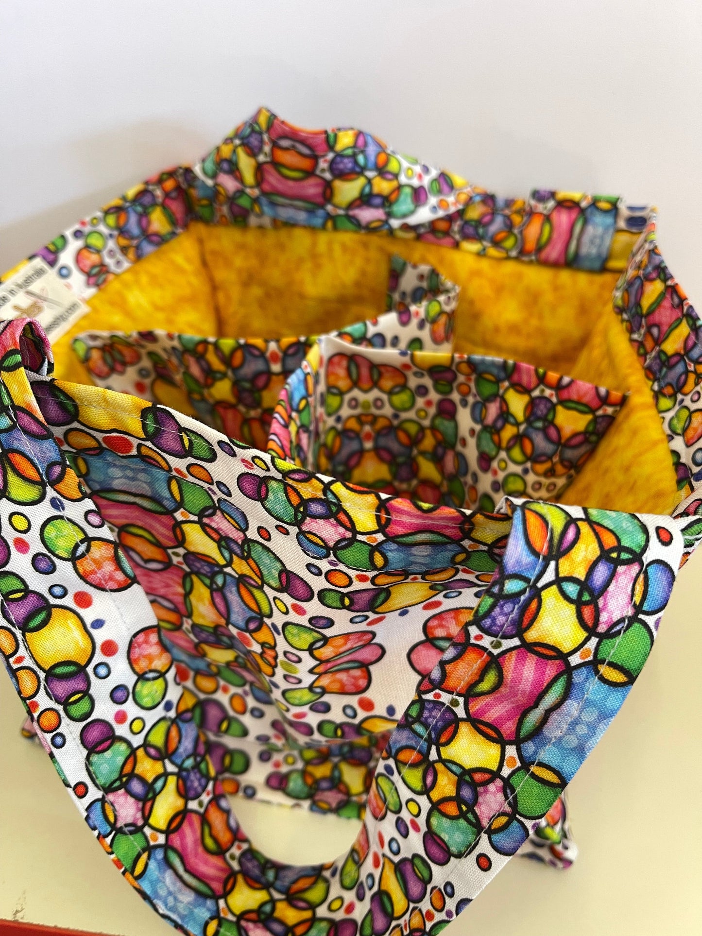 4 Cup Coffee Cup Caddy - Colourful Circles