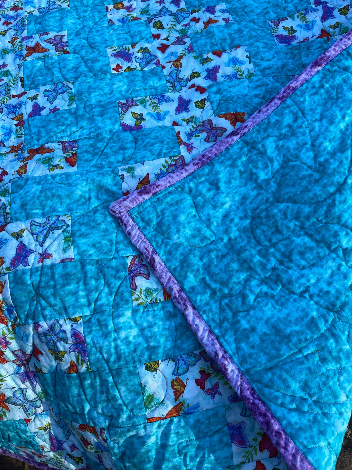Escalator Quilt Finished Size 46" x 52" Approx