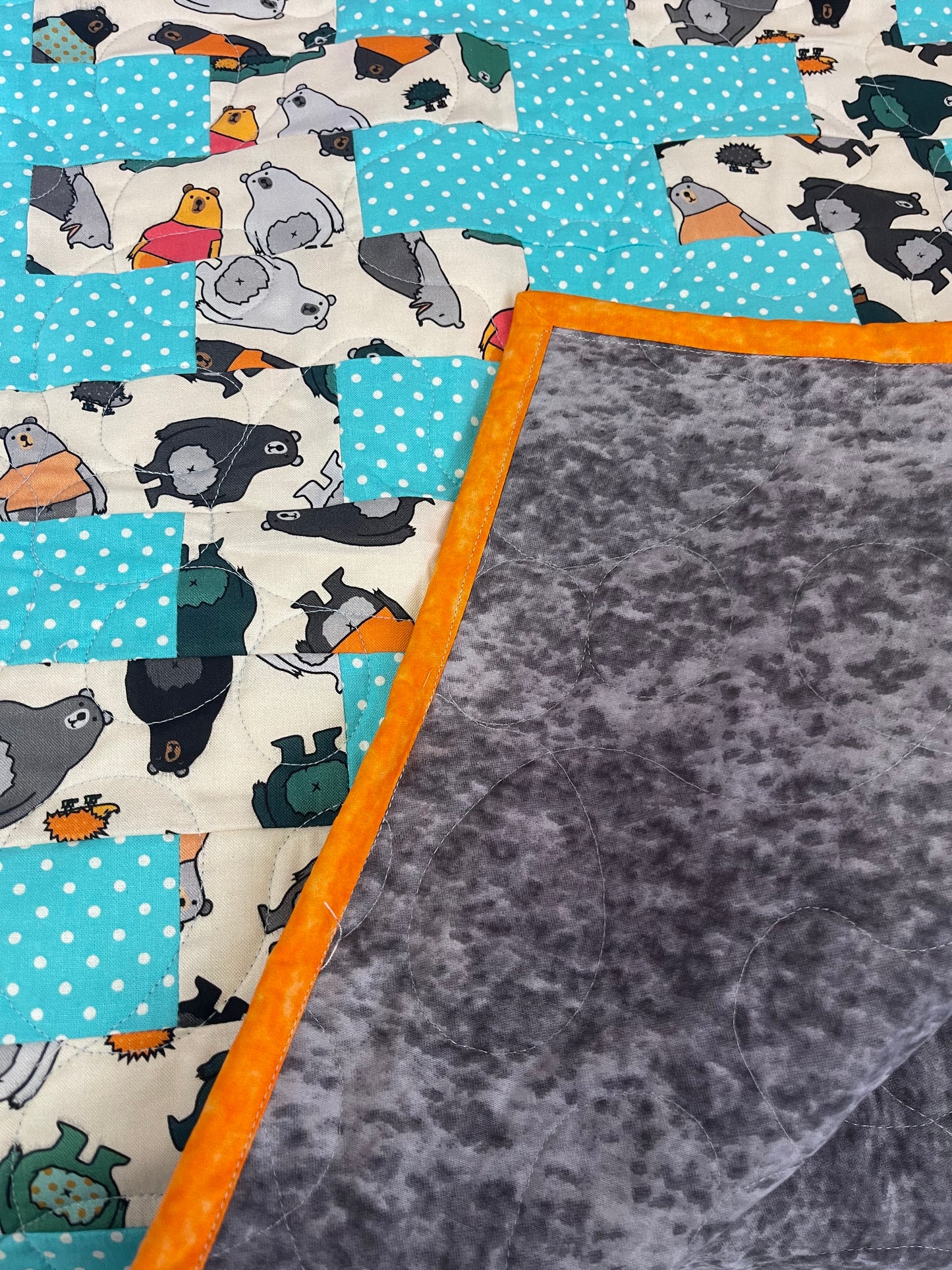 Escalator Quilt Finished Size 46" x 52" Approx