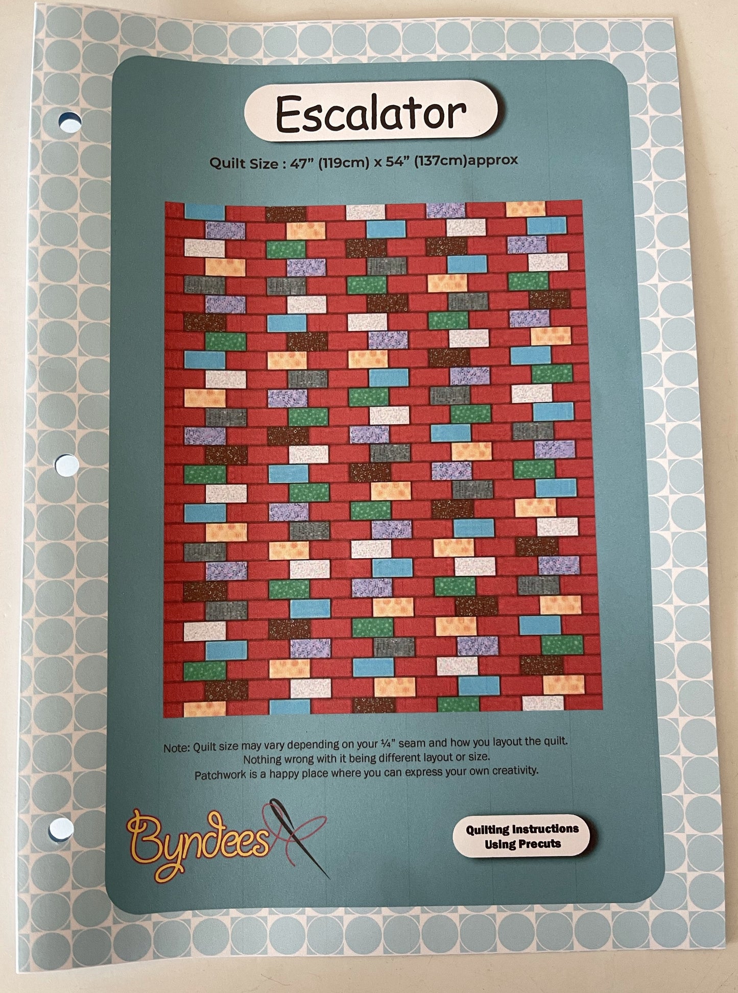 Escalator Quilt Pattern