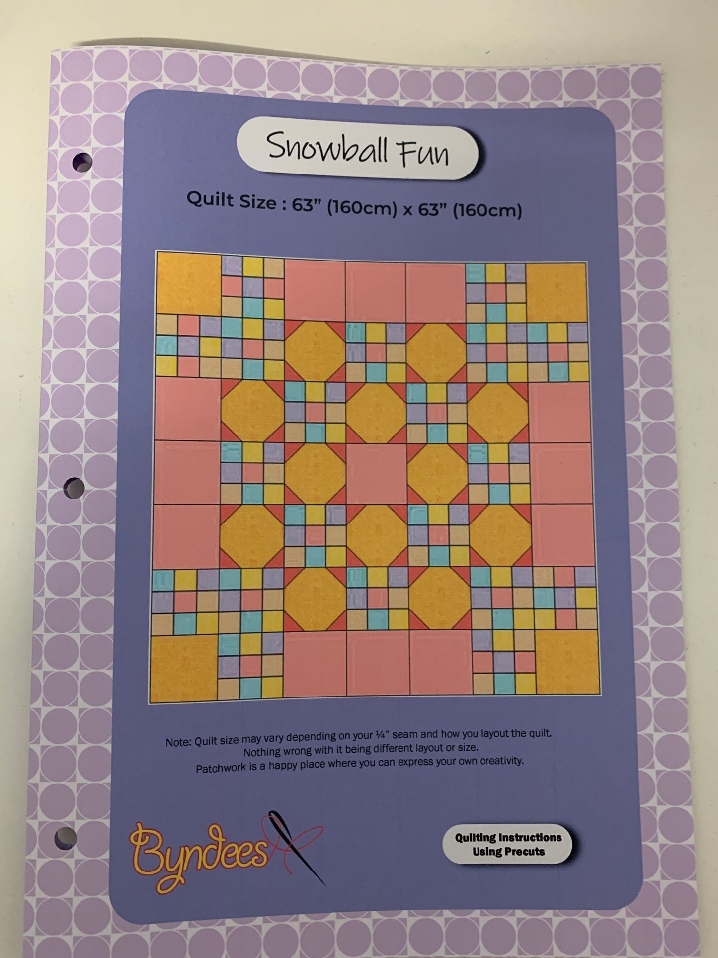 Snowball Fun Pattern