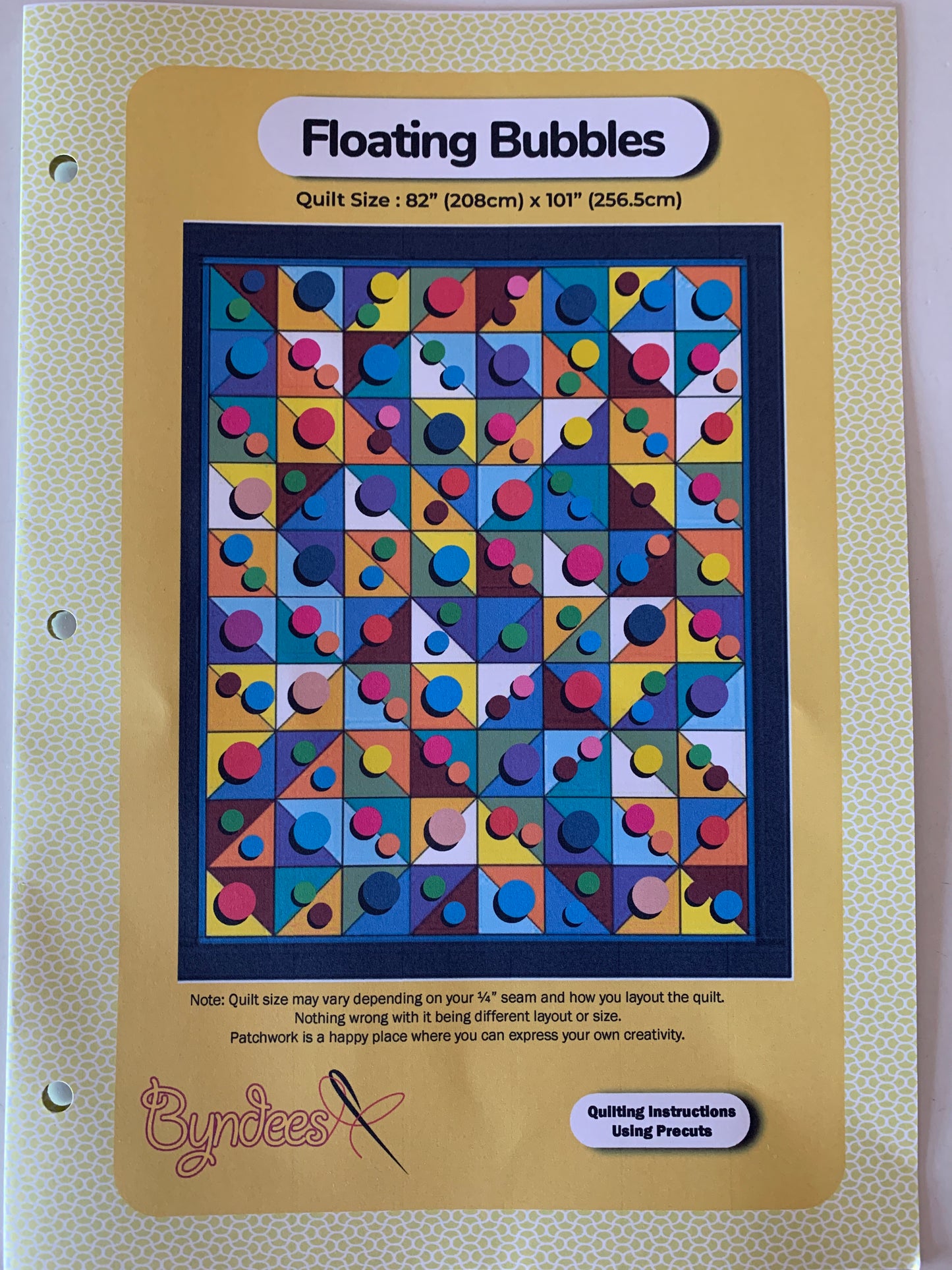 Floating Bubbles Quilt Pattern