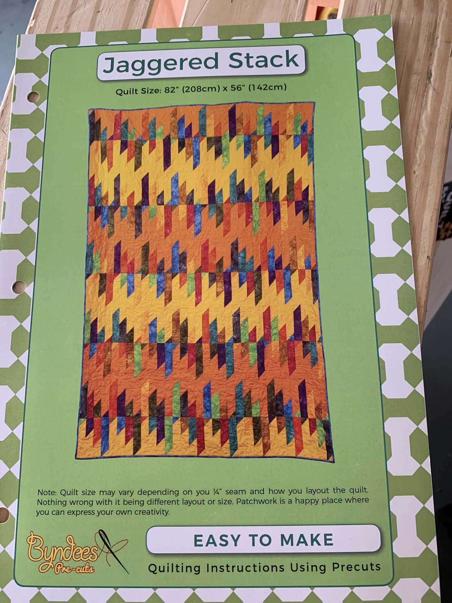 Jaggered Stacks Pattern Byndees