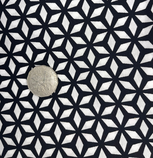 Geometric Pattern Black on White