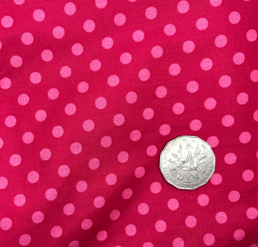 Pink with Pale Pink Dots
