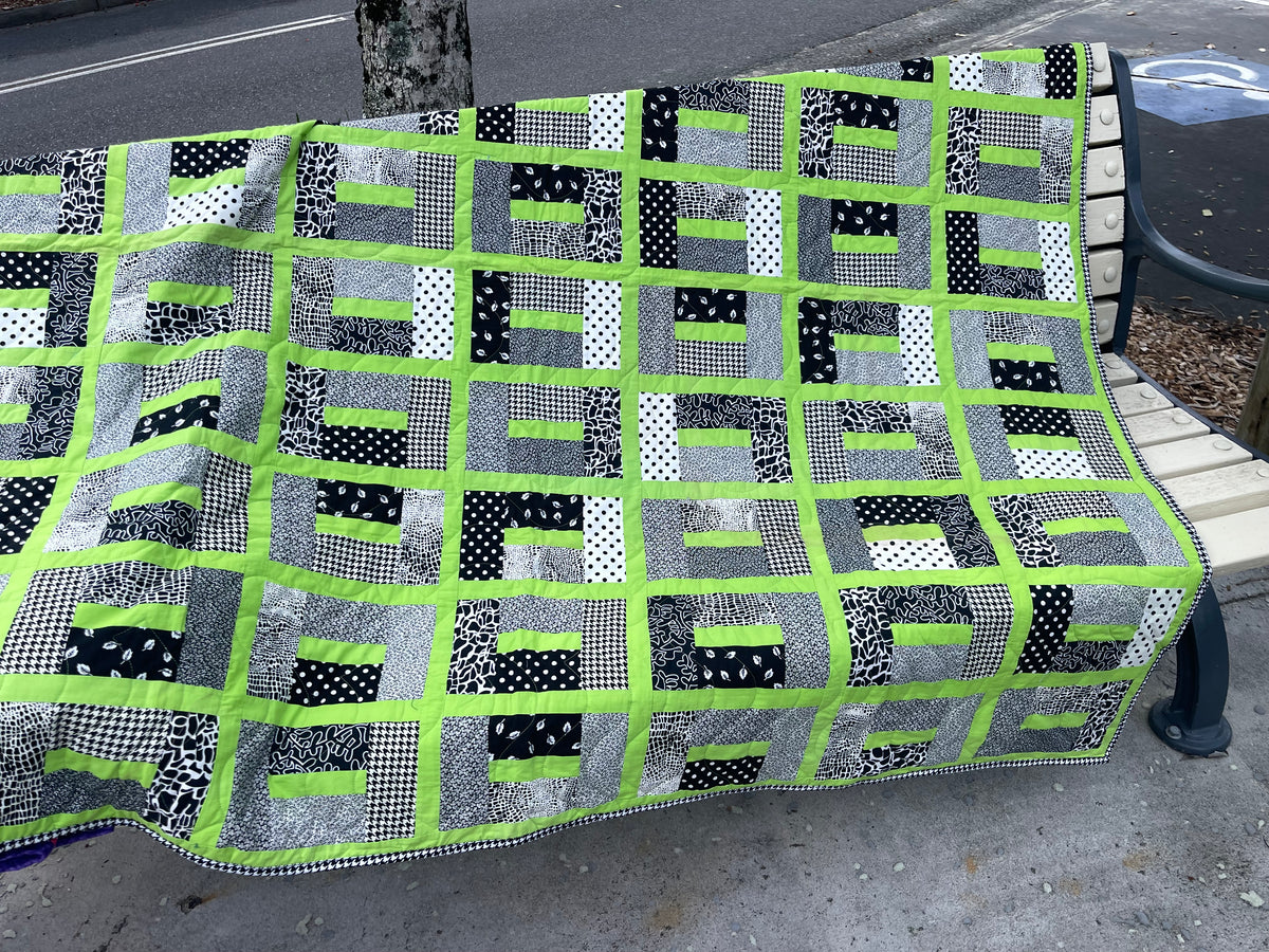 Key Hole Quilt Finished Size 60" x 64" Approx
