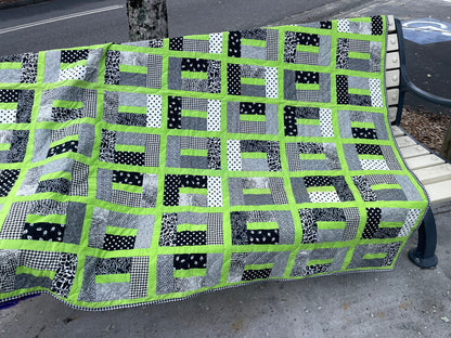 Key Hole Quilt Finished Size 60" x 64" Approx