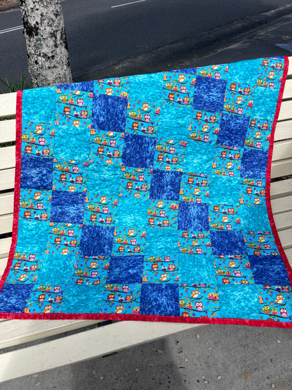 Stepping Stones Quilt Finished Size 34.5" x 42.5" Approx