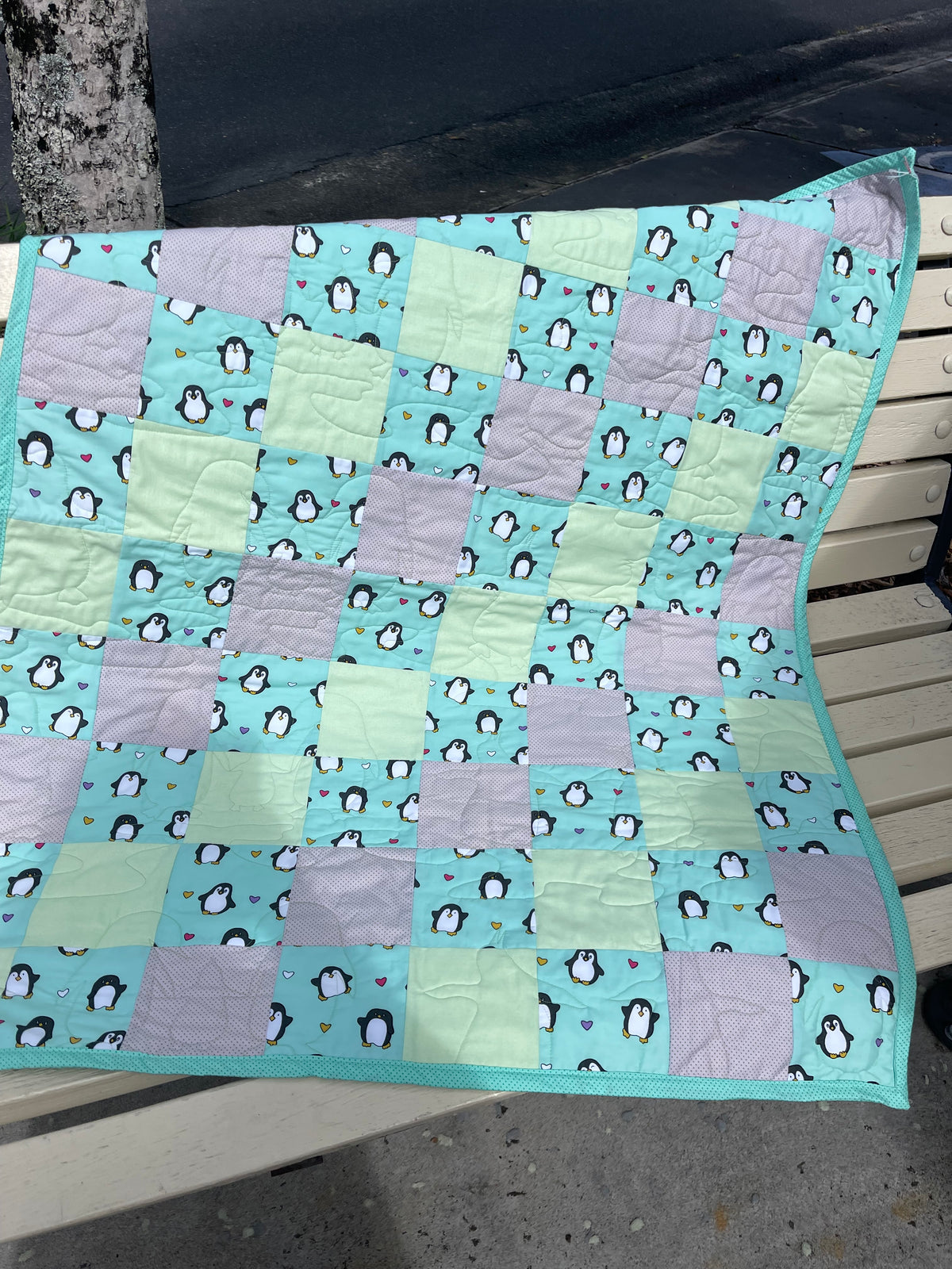 Stepping Stones Quilt Finished Size 34.5" x 42.5" Approx