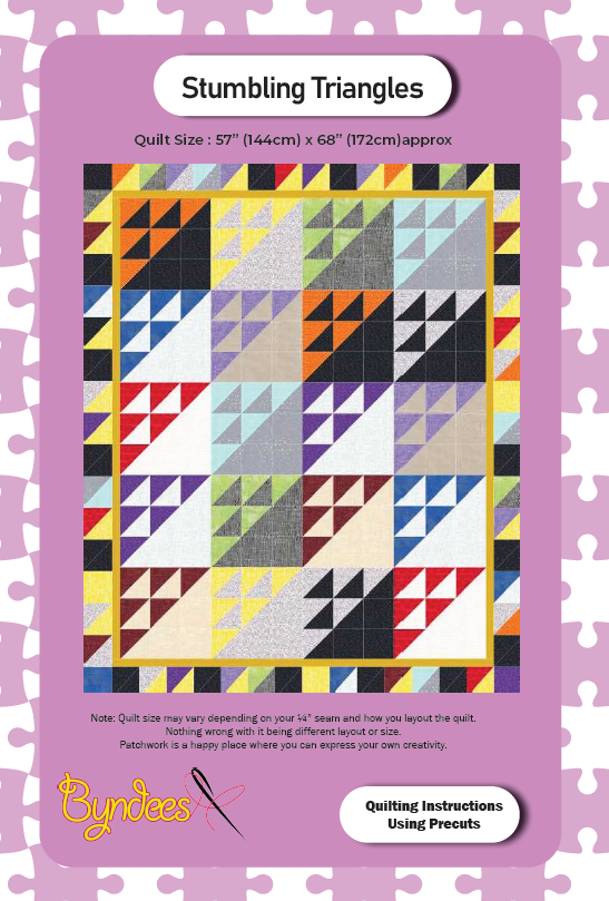 Stumbling Triangles Quilt Pattern Download