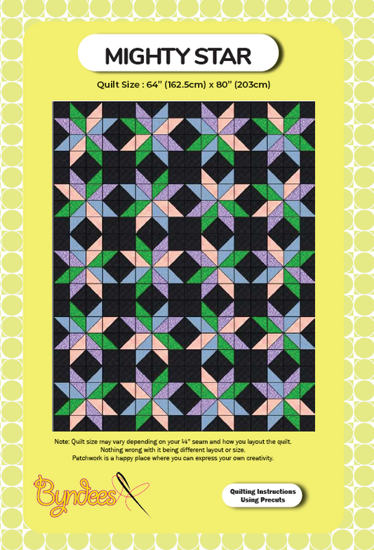 Mighty Stars Quilt Pattern Download