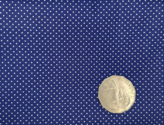 Dk Blue with White Dots