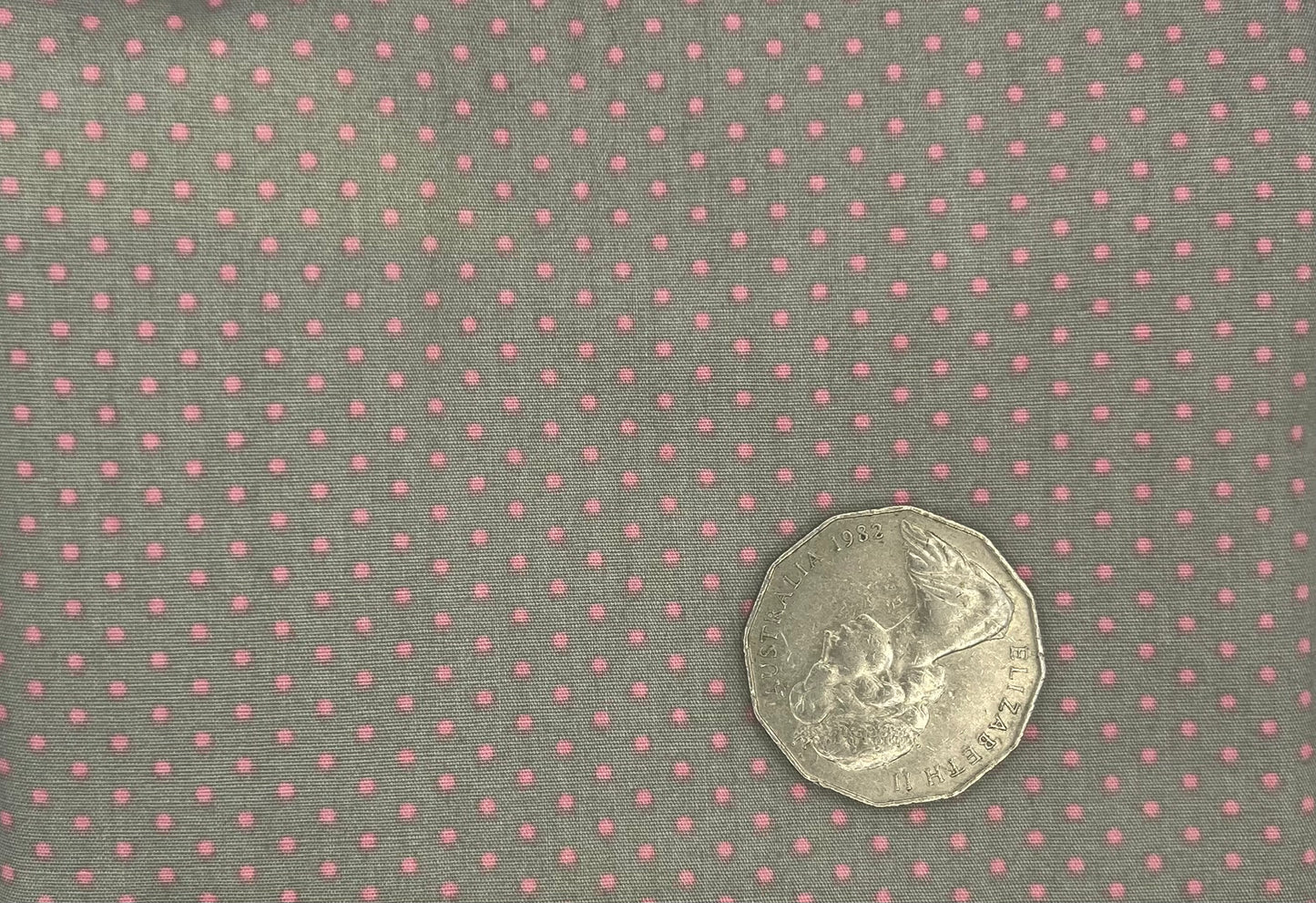 Grey with Pink Dots
