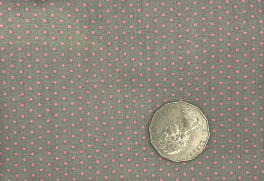 Grey with Pink Dots