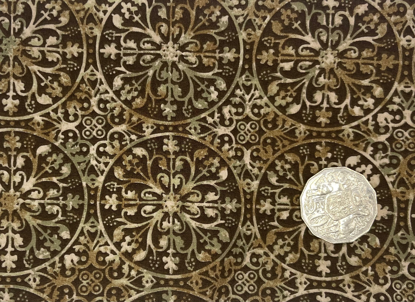 Browns Tone Mandala Pattern