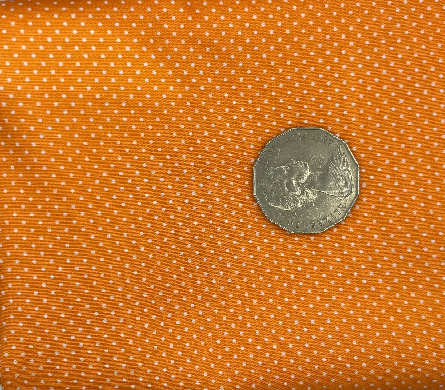 Orange with White Dots