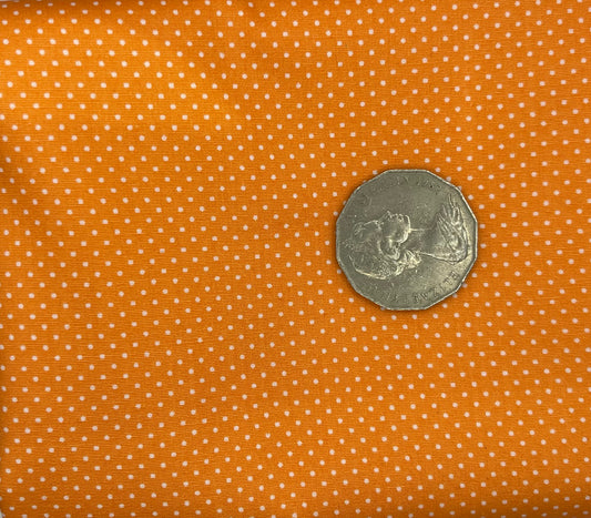 Orange with White Dots