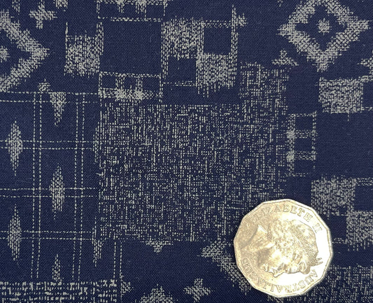 Dark Blue/Grey Print