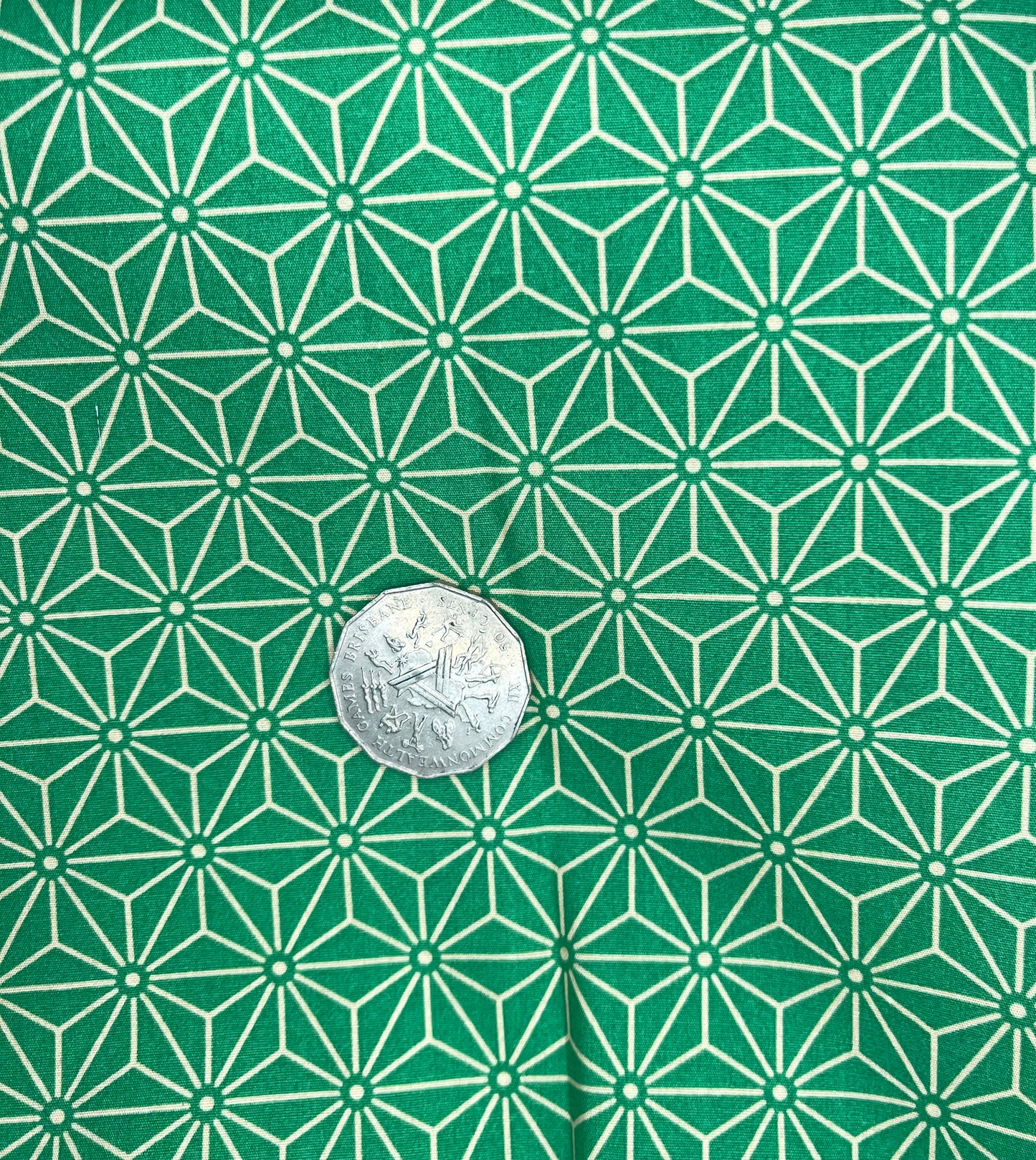 Geometric Pattern Green Japanese Style