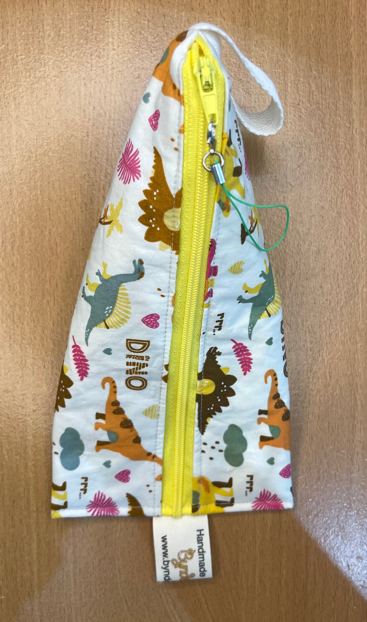 Triangle Pencil Case - Dinosaurs