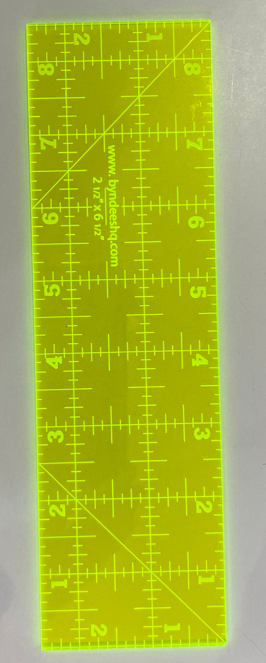 2.5" x 8.5” Square Ruler