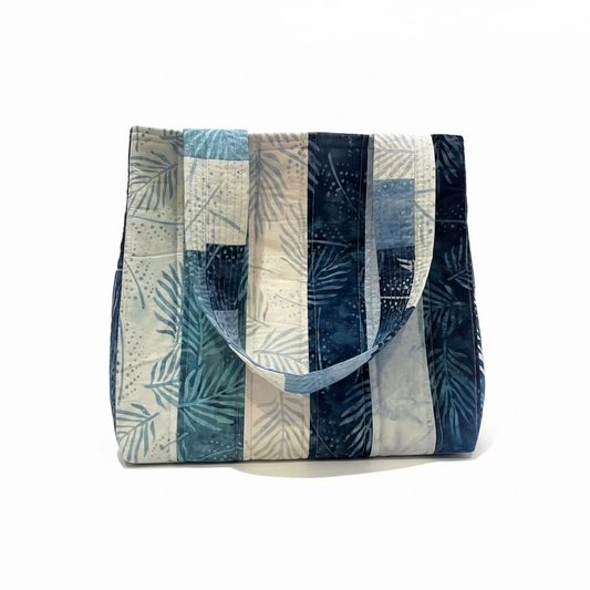 Totally Fun Bag - Blue Tones with Blue Lining