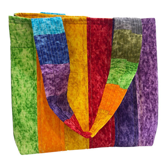 Totally Fun Bag - Marble with Yellow Lining