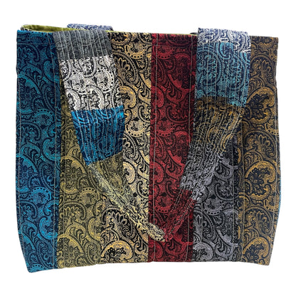 Totally Fun Bag - Paisley with Olive Lining