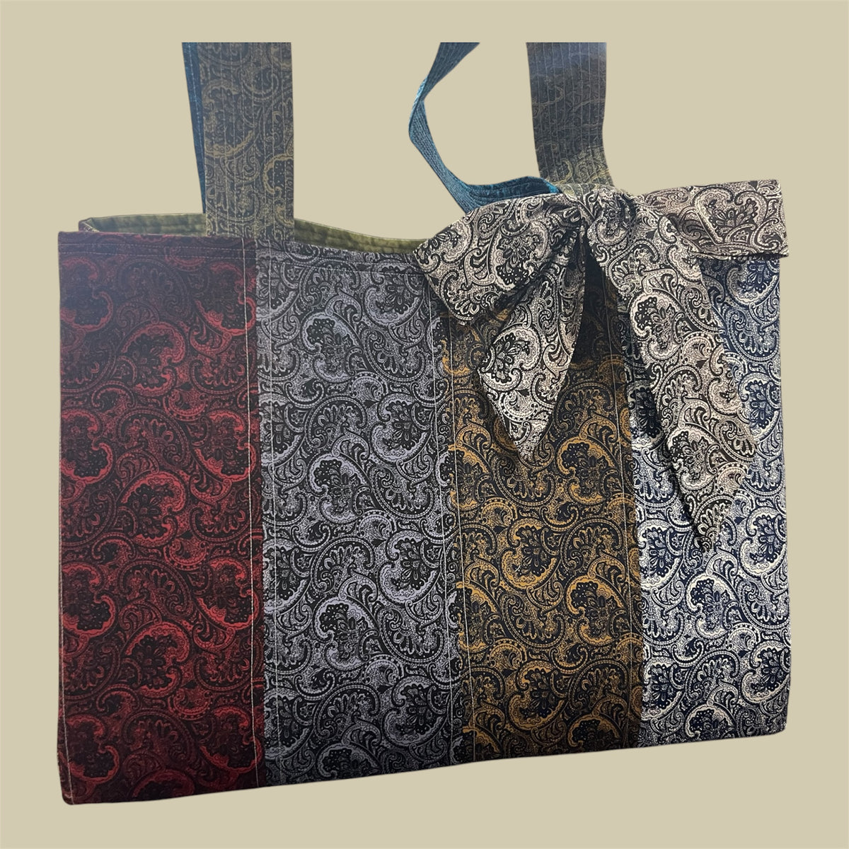 Envy Bag - Paisley with Olive Lining