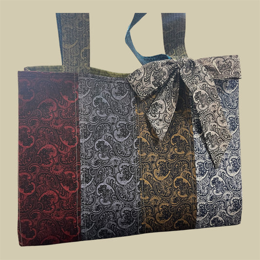 Envy Bag - Paisley with Olive Lining
