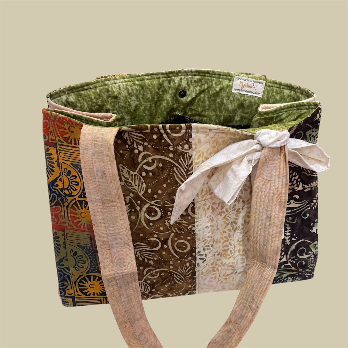 Envy Bag - Earth Tones with Olive Lining
