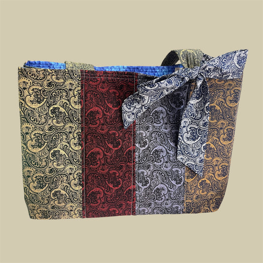 Envy Bag - Paisley with Blue Lining